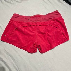 Lululemon Mid-Rise Speed Short Size 12 Boom Juice